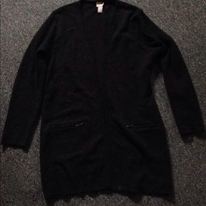 Chicos's long black sweater